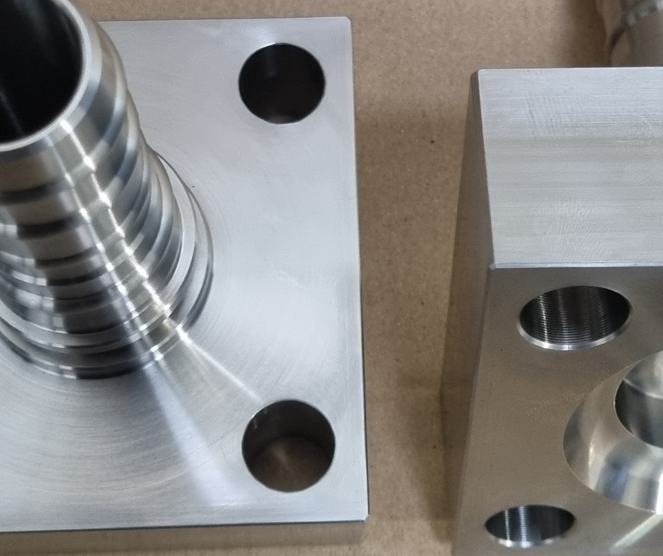 1 1/2" SAE Connection Blocks, Stainless Steel 316L