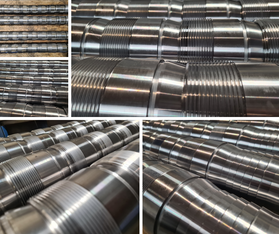 4" NPT Screwed Hose Tails, Carbon Steel