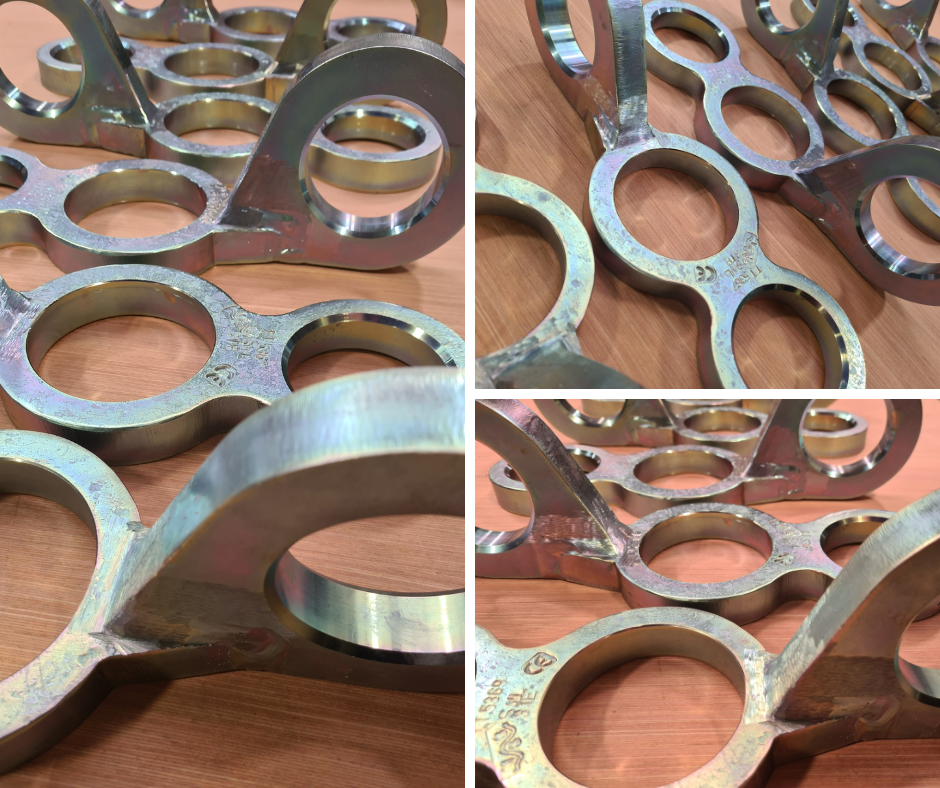 3" Double Eye Hose Lifters, Plated Steel