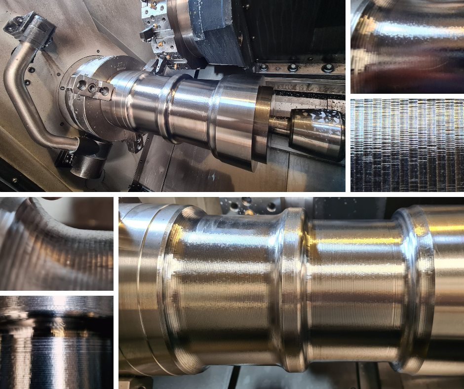 6" Hose Tails in Duplex, using Trochoidal Turning